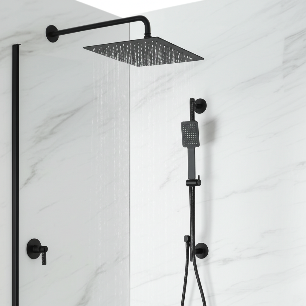 Toko Shower System in Matte Black